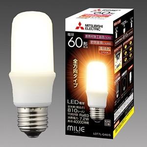 三菱 ケース販売 10個セット LED電球 MILIE ミライエ T形全方向タイプ 一般電球形 60...