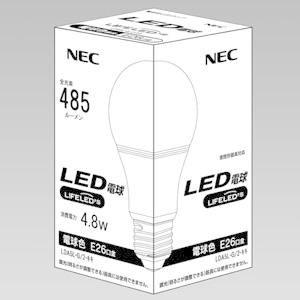 ホタルクス(NEC) LED電球 一般電球形40W相当 電球色 E26口金 密閉器具対応 LDA5L...