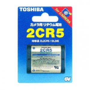 東芝 カメラ用リチウム電池 6V 30mA 1400mAh 1個入 2CR5G｜dendenichiba