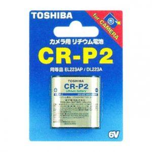 東芝 カメラ用リチウム電池 6V 30mA 1400mAh 1個入 CR-P2G｜dendenichiba