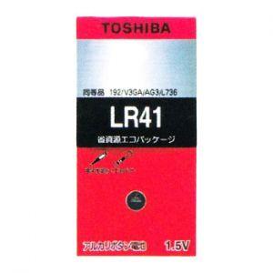 東芝 アルカリボタン電池 0.07mA 25mAh エコパッケージ 1個入 LR41EC｜dendenichiba