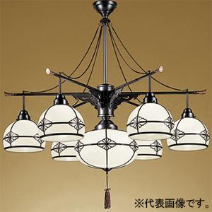 オーデリック LED和風シャンデリアライト 〜10畳用 7灯 口金E26