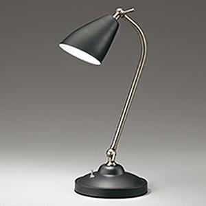 オーデリック LEDスタンドライト 灯具可動型 口金E17 電球色 スイッチ付 黒色ワイピング OT...