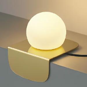 コイズミ照明 LED一体型テーブルスタンド 白熱球60W相当 非調光 電球色 スイッチ付 金色メッキ AT51302｜dendenichiba