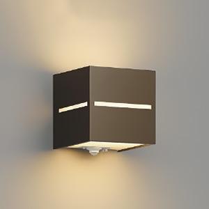 コイズミ照明 LEDポーチ灯 防雨型 上下面照射 非調光 電球色 人感センサ・タイマー付 ブラウンメ...