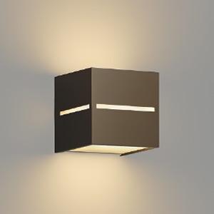 コイズミ照明 LEDポーチ灯 防雨型 上下面照射 非調光 電球色 ブラウンメタリック AU54613