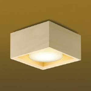 コイズミ照明 LED和風小型シーリングライト ランプタイプ 白熱球60W相当 非調光 電球色 白木 ...