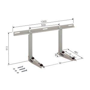 日晴金属 クーラーキャッチャー 壁面用 C-KZG-L CKZGL : 住設と電材の