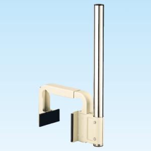 日晴金属 パラボラキヤッチャー コンクリート手すり用 外側・内側取付共用 取付パイプ径φ42.7mm...