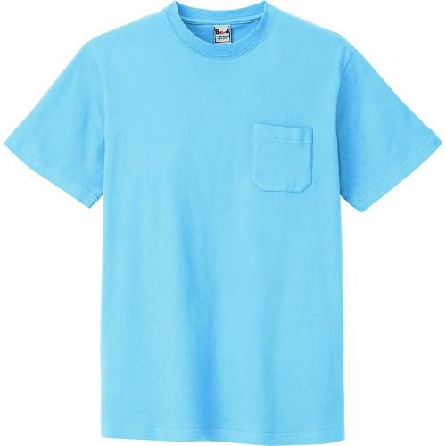 アイトス 半袖Tシャツ(ポケット付) 男女兼用 LL サックス AZ10531007LL