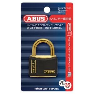 ABUS ケース販売特価 5個セット 真鍮南京錠 T84MBシリーズ ブリスターパック 35mm 樹...