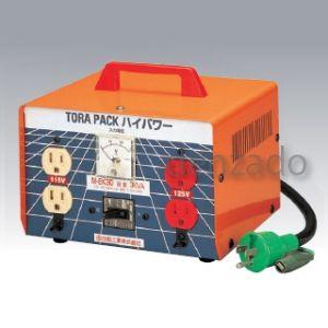 日動工業 昇圧専用トランス 100V→115V・125V 安全型 連続定格 アース付 過負荷漏電遮断...