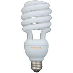ジェフコム 電球形蛍光ランプ スパイラル型 110W相当 電球色 口金E26 EFD30-SSL-A｜dendenichiba