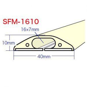 ジェフコム くるくるソフトモール 長さ1m×幅40mm×高さ10mm ベージュ SFM-1610XBG｜dendenichiba