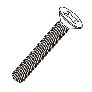 ジェフコム ISOサラ小ネジ M4×40mm 100本入 SV-440P
