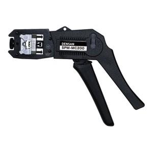 ジェフコム モジュラー圧着工具 RJ45規格ダイス(Cat5e・Cat6) 全長200mm SPM-...