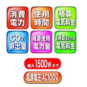 リーベックス 節電エコチェッカー 測定可能負荷...の詳細画像2