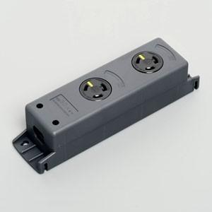 アメリカン電機 ダブルタップ 引掛形・2ヶ口 接地形2P 30A 250V 圧着端子式 NEMA(L6-30)規格 3323NT-L6