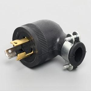 アメリカン電機 さし込みL型プラグ 引掛形 接地形2P 15A 250V 圧着端子式 ゴムカバータイプ NEMA規格 3122RL