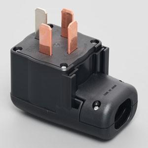 アメリカン電機 さし込みL型プラグ 平刃形 接地形3P 50A 250V 圧着端子式 プラカバータイ...