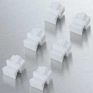 ELECOM ほこりカバー RJ45コネクタ(LAN)専用 6個入 ホワイト LD-DUSTWH6