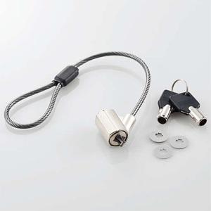 ELECOM 受注生産品セキュリティロック 統一キータイプ ESL-7C用 シリンダー錠一体型セキュ...