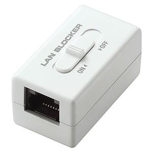 ELECOM RJ-45中継コネクタ 10・100BASE-TX対応 通信ON/OFFスイッチ付 L...