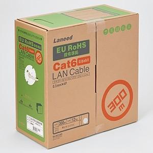 0.5-4P NSGDT6 日本製線 300m LANケーブル CAT6 UTP | RD 赤：0.5-4P