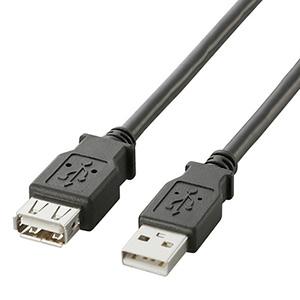 ELECOM USB2.0延長ケーブル Aオス-Aメスタイプ 3m U2C-E30BK