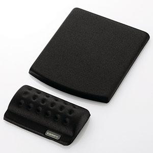 ELECOM マウスパッド COMFY リストレスト付 ブラック MP-114BK