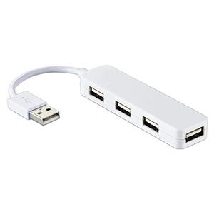 ELECOM USB2.0ハブ バスパワータイプ 4ポート コンパクトタイプ ケーブル長7cm ホワ...