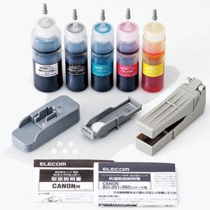 ELECOM 詰め替えインクセット キヤノン専用 BC-351/351XL・BC-350/350XL...