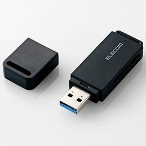 ELECOM USB3.0高速メモリカードリーダ 2スロット 34メディア対応 ブラック MR3-D...