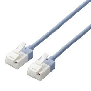 ELECOM LANケーブル スリムタイプ CAT6A準拠 ヨリ線 ツメ折れ防止タイプ 長さ2m L...