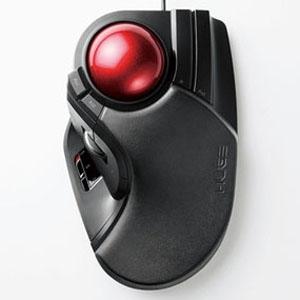 ELECOM 有線マウス HUGE 人差し指・中指操作タイプ 光学センサー方式 LLサイズ 8ボタン...