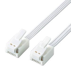 ELECOM モジュラーケーブル ツメ折れ防止タイプ 長さ15m MJ-T15WH