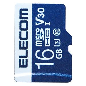 ELECOM microSDHCカード 16GB 防水性能IPX7 UHS-IU3・V30対応 デー...