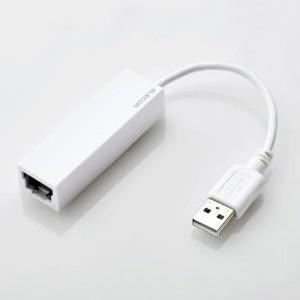 ELECOM 有線LANアダプター USB2.0 Type-A ケーブル長9cm ホワイト EDC-...