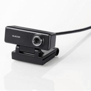 ELECOM Webカメラ 200万画素 高画質HD対応 一発接続タイプ 内蔵マイク搭載 UCAM-...