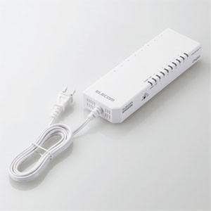 ELECOM タップ型スイッチングハブ 100BASE-T対応 法人向け ギガモデル プラスチック筐...