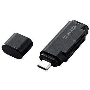 ELECOM USB Type-Cメモリリーダライタ 2スロット 34メディア対応 ブラック MR3...