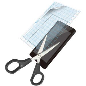 ELECOM 液晶保護フィルム フリーカットタイプ スマートフォン用 抗菌加工 指紋防止・反射防止タ...