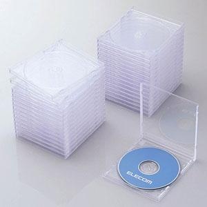 ELECOM Blu-ray・DVD・CDケース 1枚収納 30枚セット クリア CCD-JSCN3...