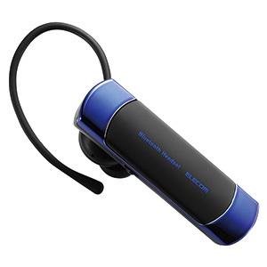 ELECOM ヘッドセット Bluetooth(R)4.0対応 microUSBポート搭載 ブルー ...