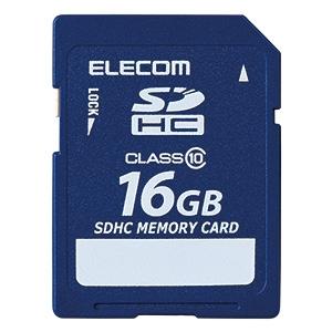 ELECOM SDHCカード 16GB Class10対応 データ復旧サービス付 MF-FSD016...