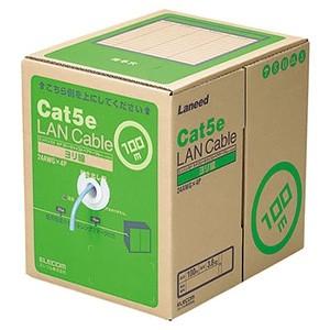 ELECOM LANケーブル ケーブルのみ CAT5E対応 ヨリ線 レングスマーク付 環境配慮パッケ...