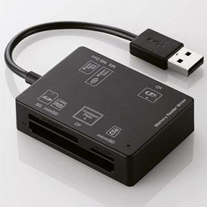 ELECOM USB2.0メモリリーダライダ 5スロット 58メディア対応 ブラック MR-A012...