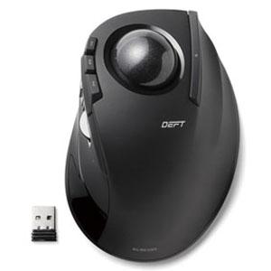 ELECOM ワイヤレストラックボールマウス DEFT 人差し指操作タイプ 2.4GHz対応 光学セ...