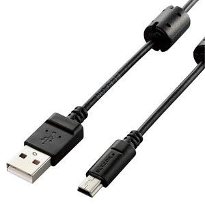 ELECOM USB2.0ケーブル カメラ接続用 A-miniBタイプ 長さ1.5m DGW-MF15BK｜dendenichiba