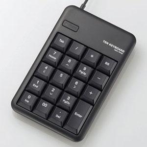 ELECOM 有線テンキーパッド メンブレン方式 USB2ポート搭載 簡易パッケージ ブラック TK...